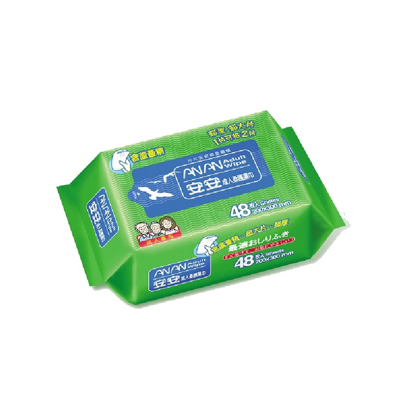 安安成人柔護加大加厚型濕巾
